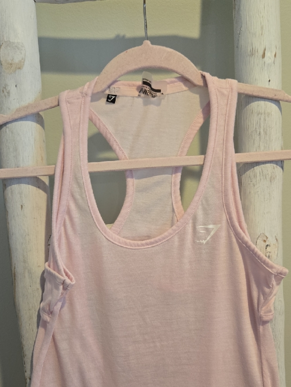 Gymshark Light Pink Gym Racerback Tank Small - Picture 3 of 8